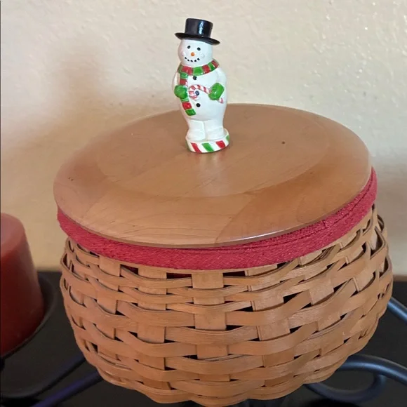 LONGABERGER Wrought Iron Candle Holder with Basket - Picture 6 of 8